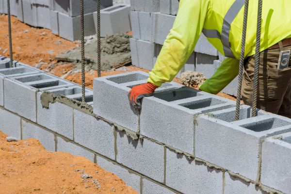 Concrete Blocks Installation in Michigan City
