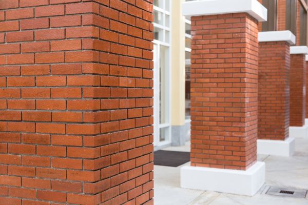 Brick Column Installation in Michigan City