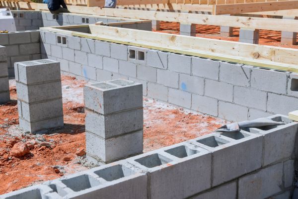 Cement Block Installation in Michigan City