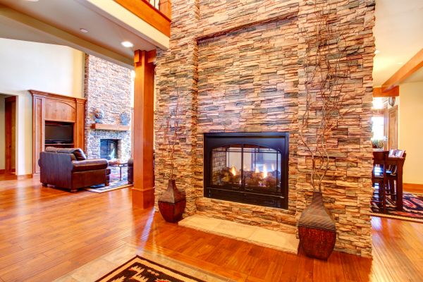 Stone Hearth Installation in Michigan City